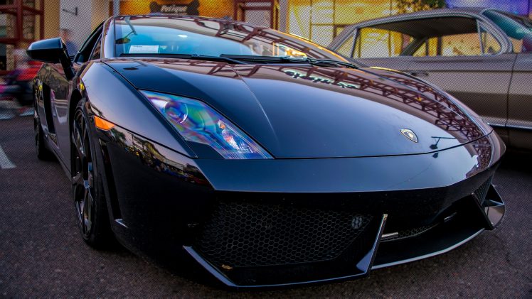 Lamborghini, Car, Car show, Photography, Black cars, Luxury cars HD Wallpaper Desktop Background