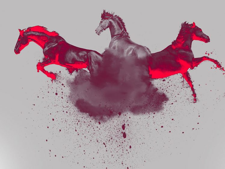 animals, Horse, Simple background HD Wallpaper Desktop Background