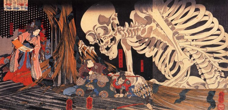 Gashadokuro, Skeleton HD Wallpaper Desktop Background