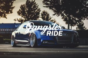 GANGSTER RIDE, Car, Tuning, Lowrider, Audi, Colorful, Stanced