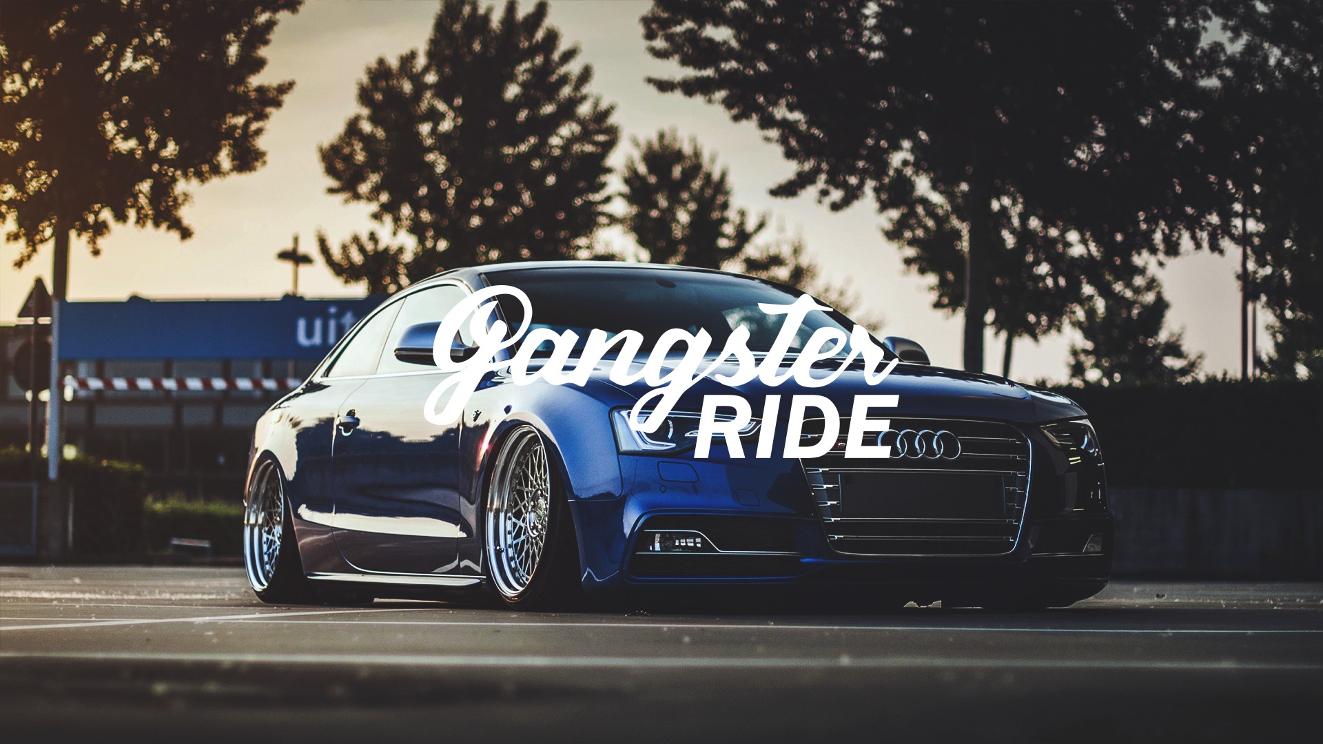 GANGSTER RIDE, Car, Tuning, Lowrider, Audi, Colorful, Stanced Wallpaper