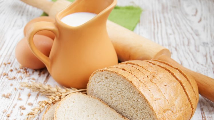 bread, Milk, Food HD Wallpaper Desktop Background