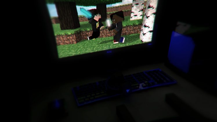 Minecraft, Digital art, Computer HD Wallpaper Desktop Background