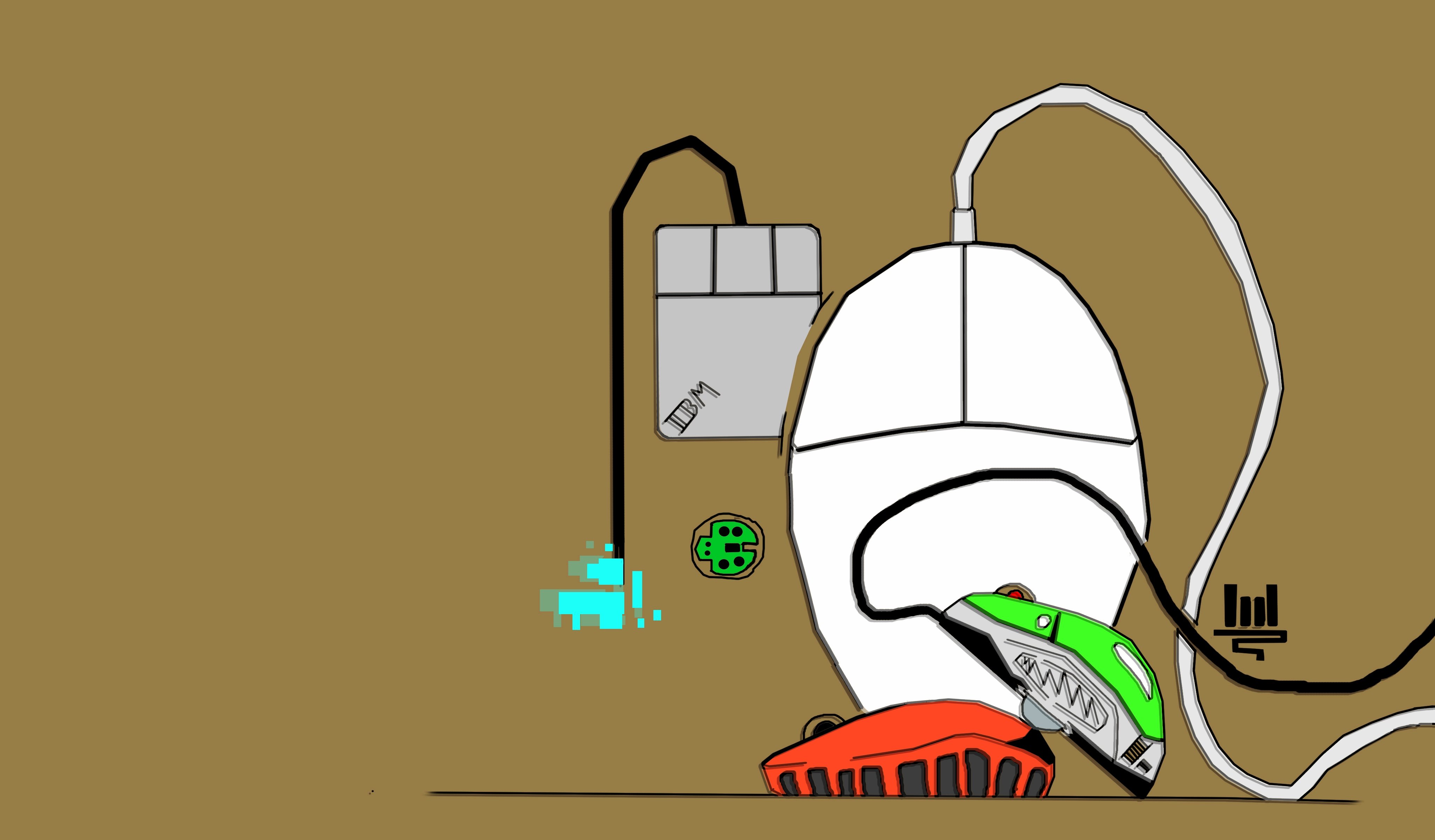 computer mice, Minimalism Wallpaper