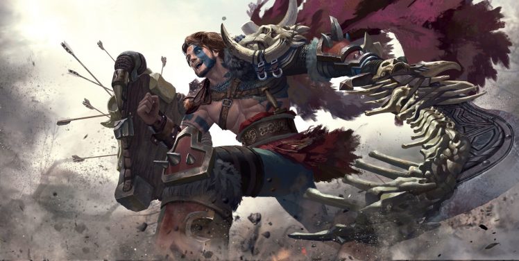 warrior, Fantasy art, Magic, Sword, Shield HD Wallpaper Desktop Background