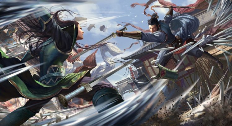 warrior, Fantasy art, Magic, Sword HD Wallpaper Desktop Background