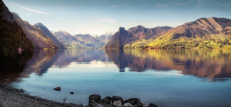 water, Lake, Mountains, Landscape, Nature HD Wallpaper Desktop Background