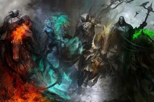 Four Horsemen of the Apocalypse, Artwork, Fantasy art