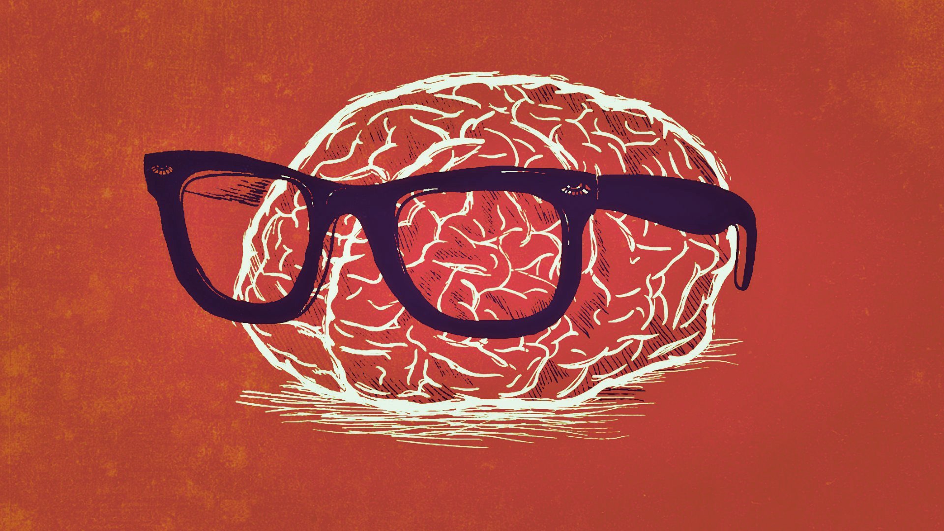 nerds, Brain, Glasses Wallpaper