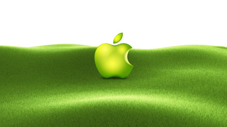 grass, Green, White, Logo, Apple Inc. HD Wallpaper Desktop Background
