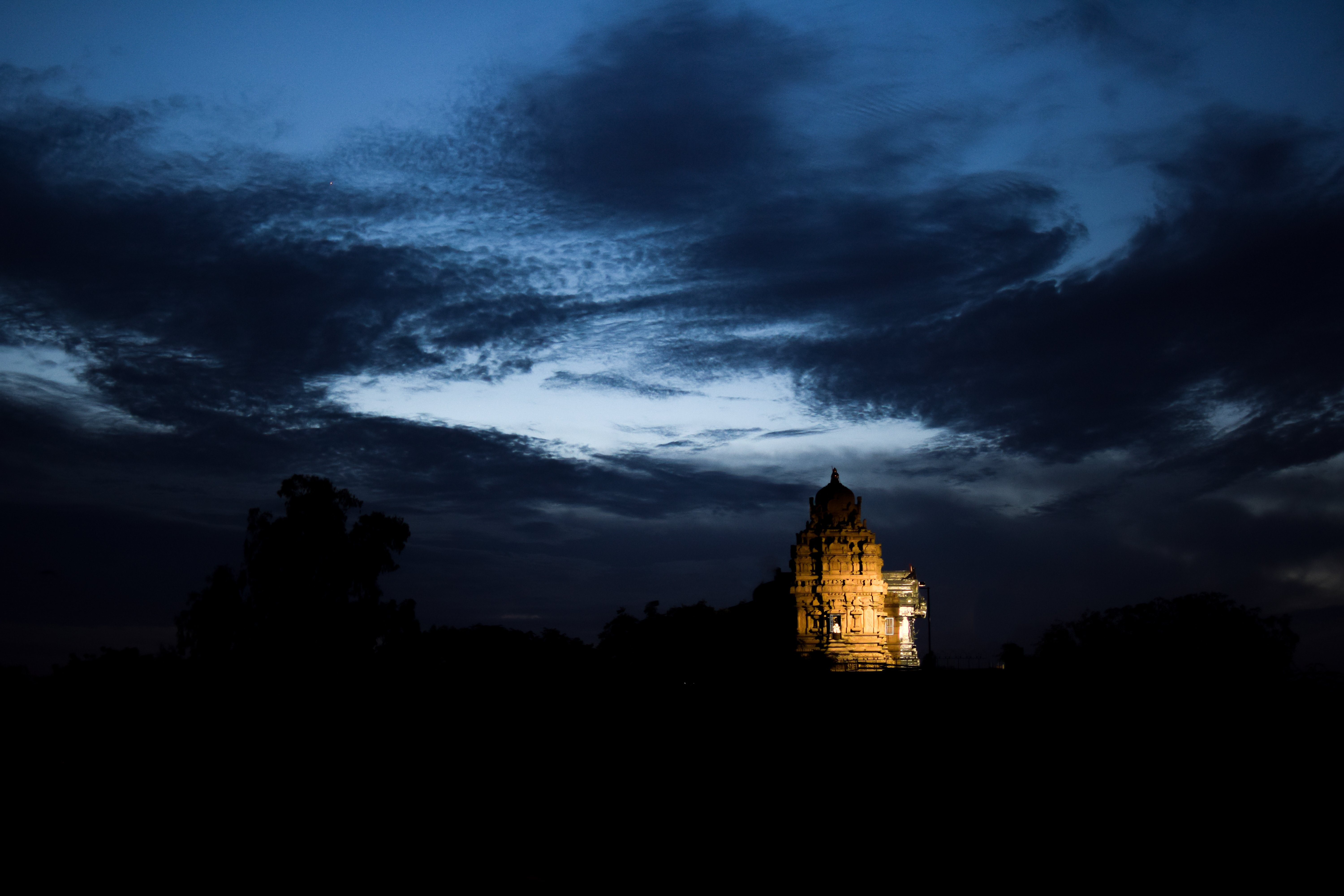 India, Temple, New Delhi, Sky Wallpaper
