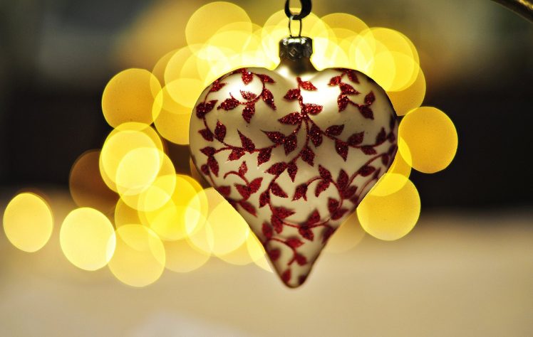 heart, White, Pattern, Mood, Bokeh, Love, Christmas HD Wallpaper Desktop Background