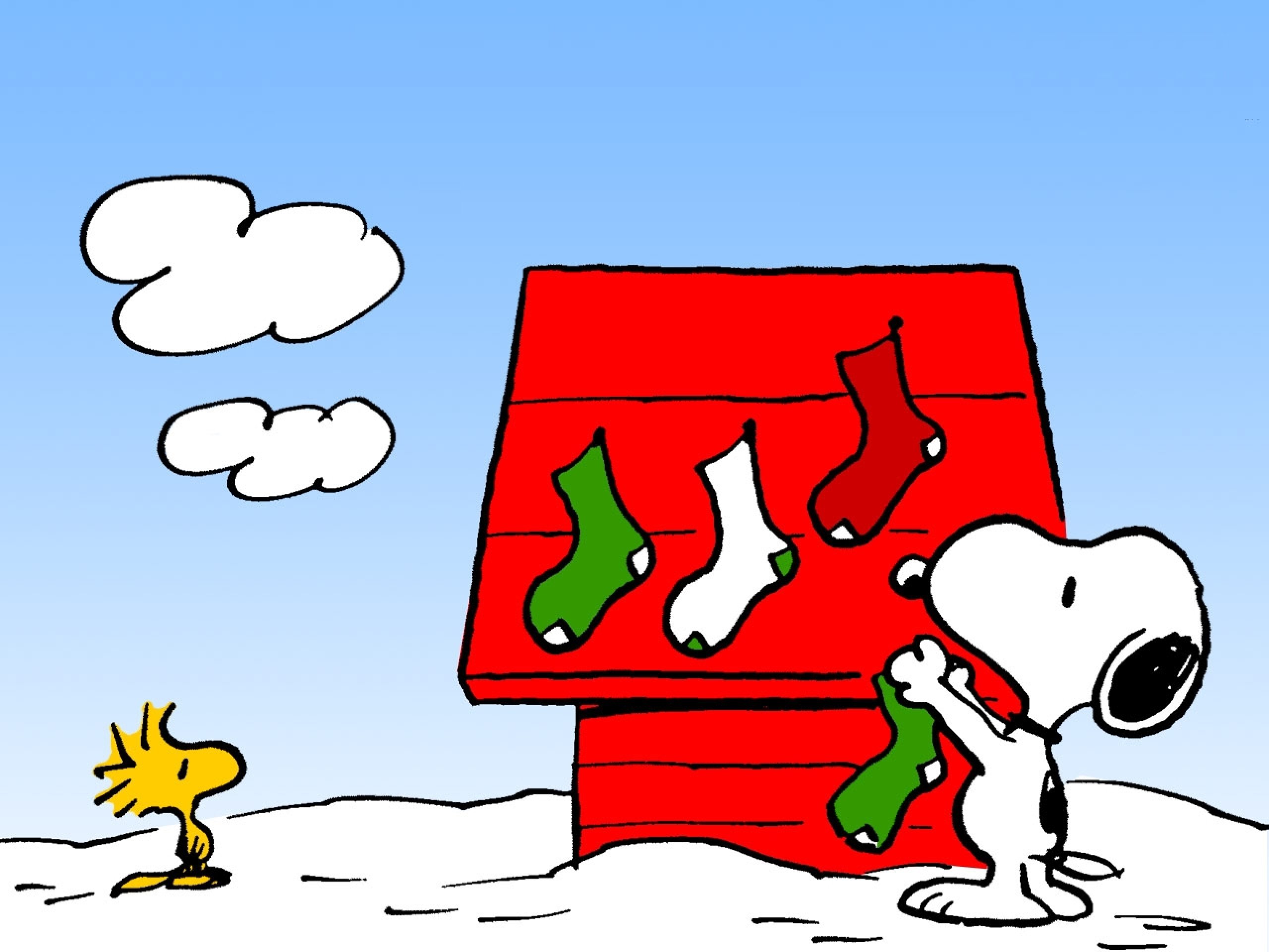 charlie, Brown, Peanuts, Comics, Snoopy, Christmas Wallpaper