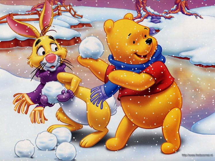 winnie, The, Pooh, Christmas HD Wallpaper Desktop Background