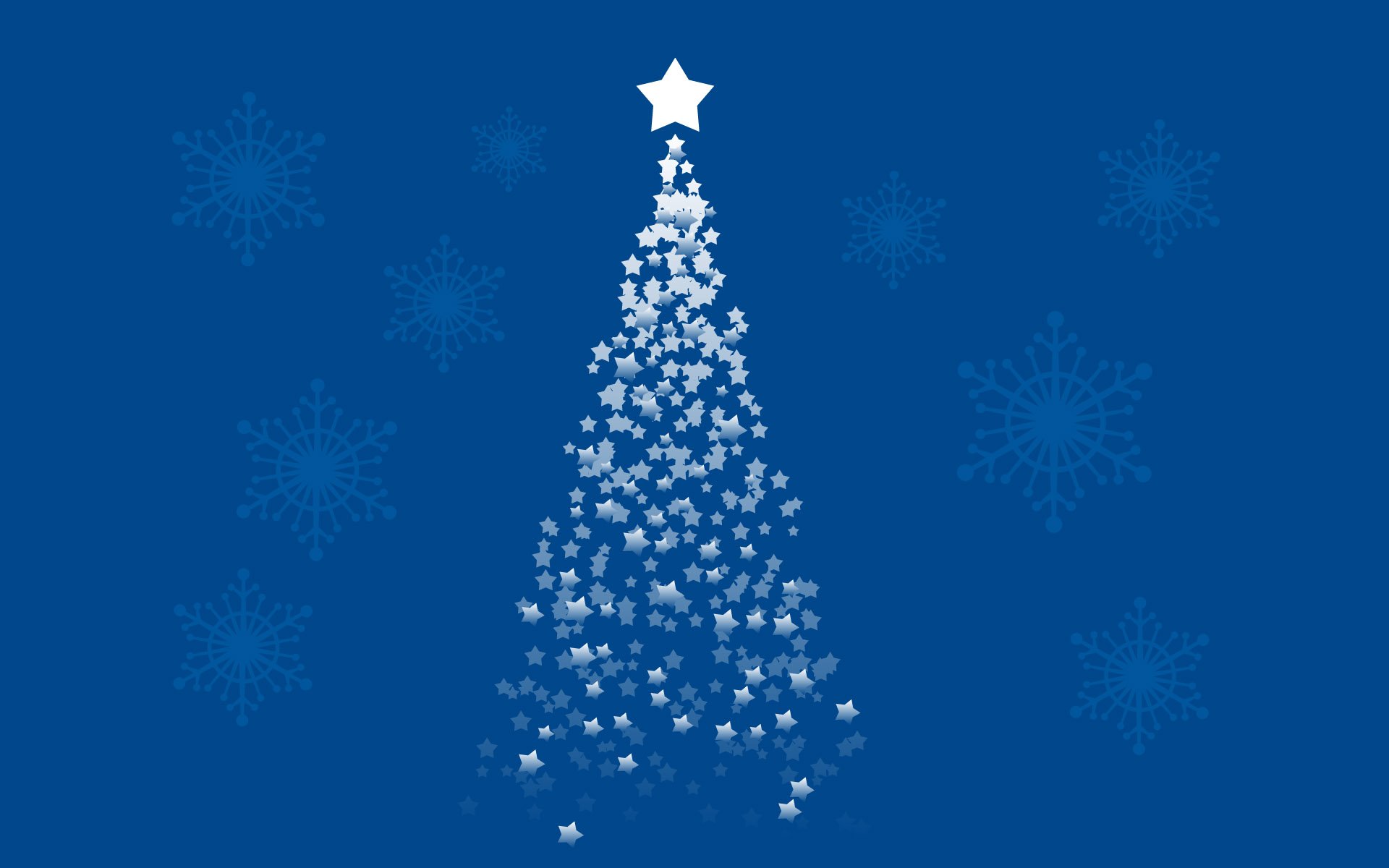 blue, Stars, Christmas, Christmas, Trees, Artwork Wallpaper