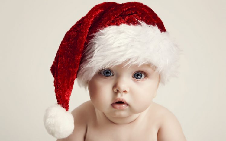 happy, Baby, Kid, Big, Beautiful, Blue Eyes, Children, New Year, Merry, Christma HD Wallpaper Desktop Background