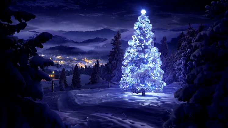 christmas, Tree HD Wallpaper Desktop Background
