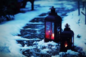 mood, Snow, Lantern, Lamp, Christmas, Fire, Candle