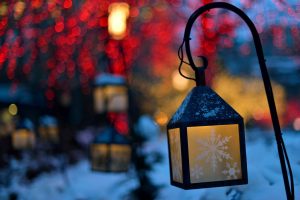 snowflakes, Lights, Lanterns, Flashlights