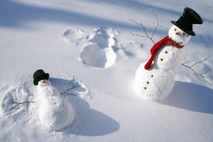 holidays, Christmas, Winter, Snowman, Snow, Angels, Seasonal