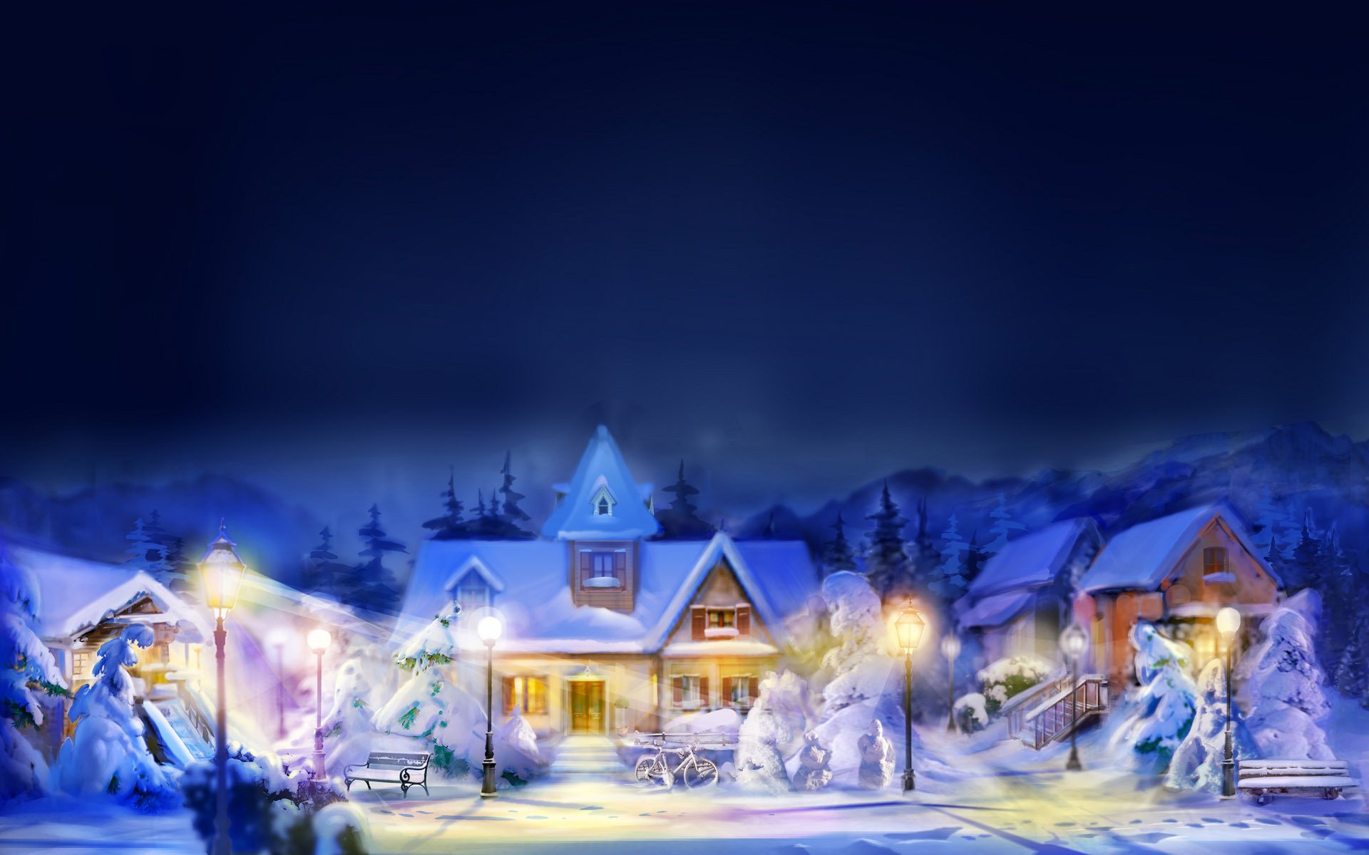 holidays, Christmas, Winter, Snow Wallpaper