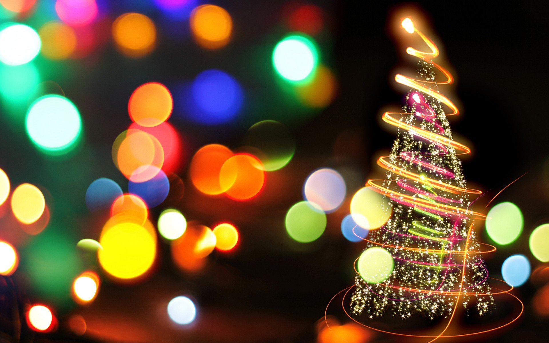 holiday, Christmas, Lights, Color Wallpaper