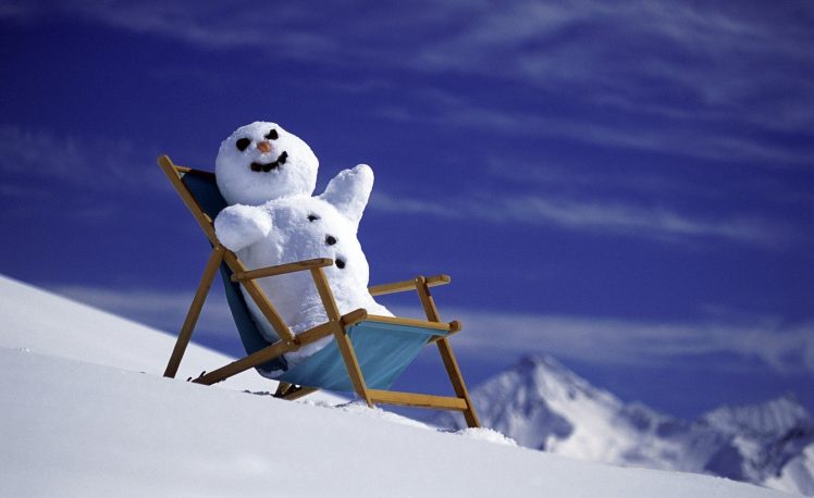 christmas, New Year, Winter, Snow, Snowman, Mountains HD Wallpaper Desktop Background