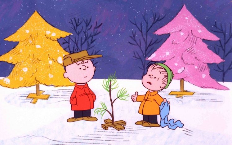 charlie, Brown, Christmas, Tree, Peanuts, Comics HD Wallpaper Desktop Background