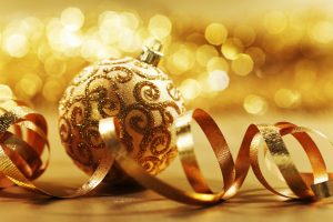 gold, Christmas, Ball