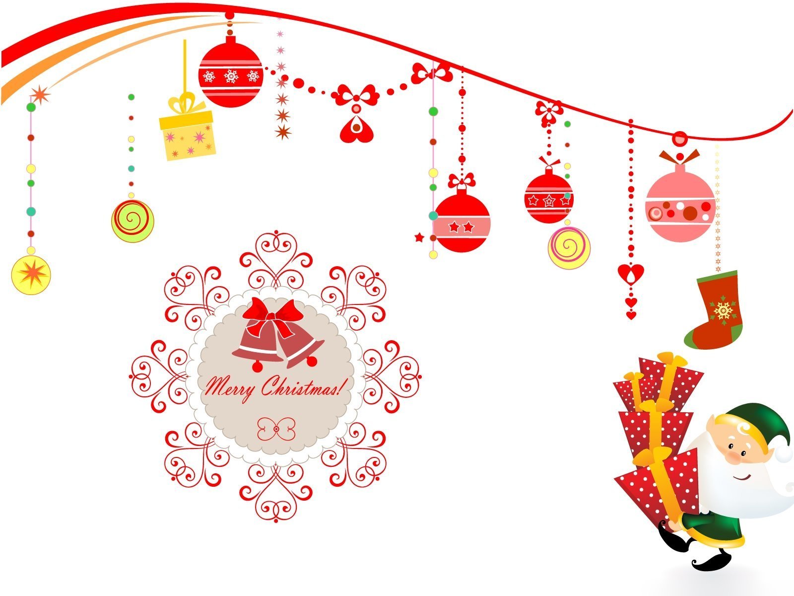 merry, Christmas, Holiday, Vacation, Gifts, Tree, Happy, Beautiful, Santa, Snowman, Lights Wallpaper