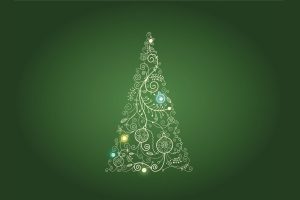 green, Christmas, Trees, Holidays