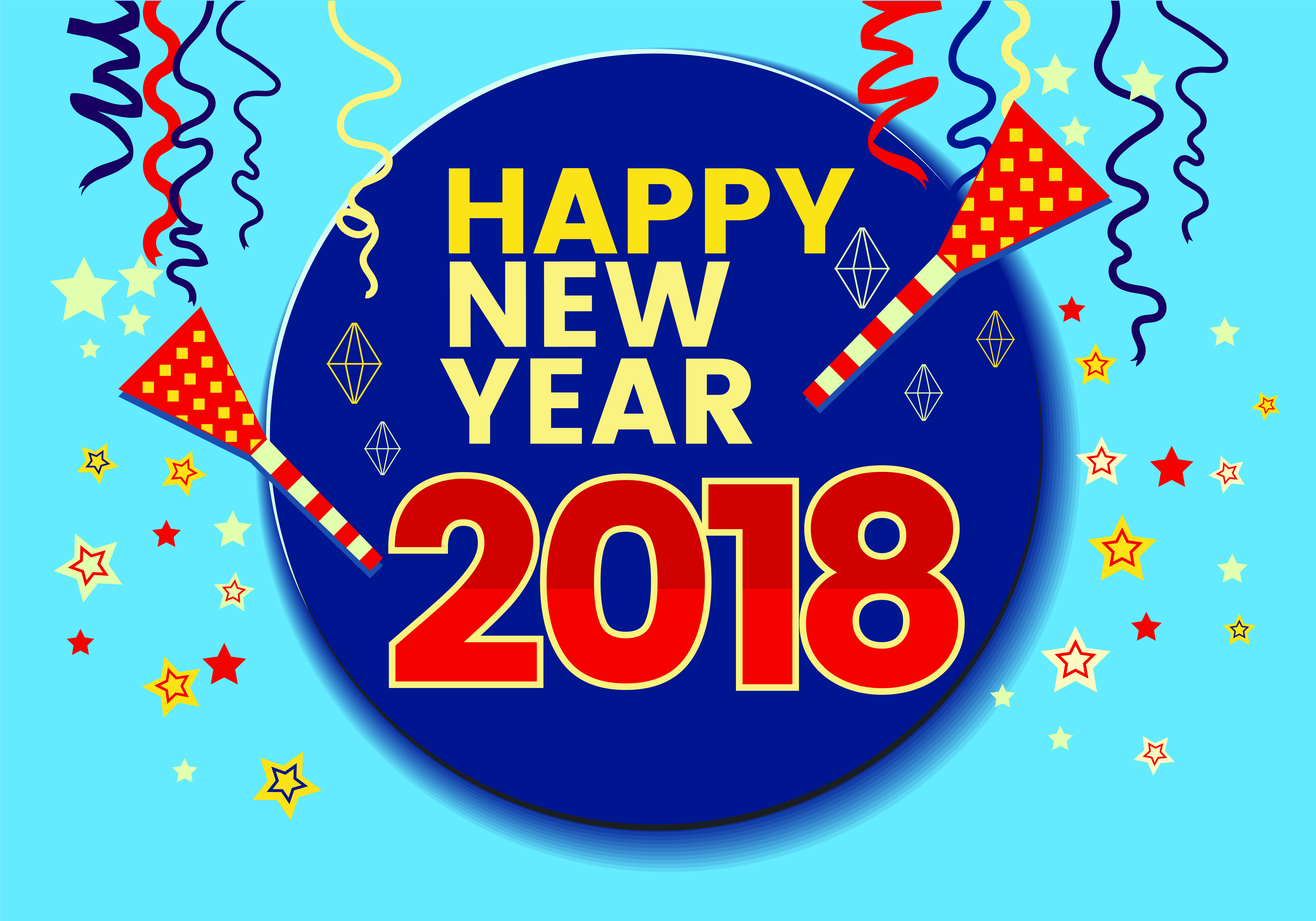 New Year, 2018 Wallpaper, Hd New Years Wallpapers, Happy New Year Wallpapers, Happy New Year 2018, Santa Wallpaper