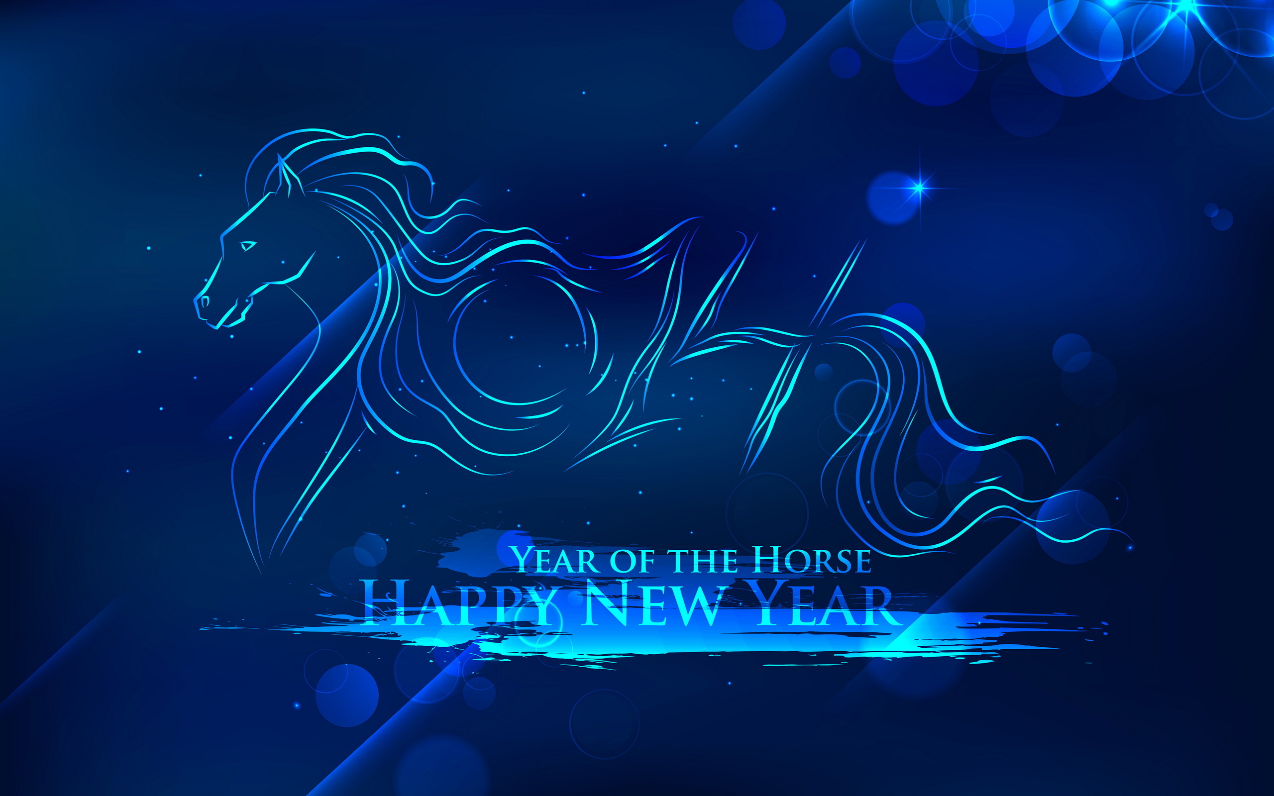 new Year, Year, Of, The, Horse, 2014 Wallpaper