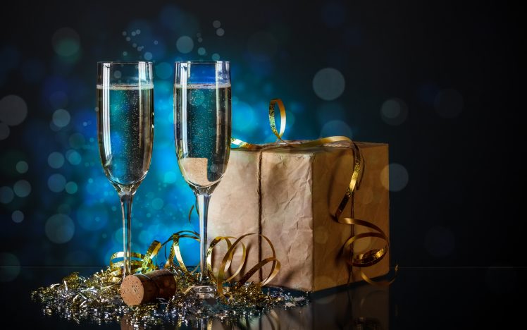 champagne, Celebration, Glasses HD Wallpaper Desktop Background