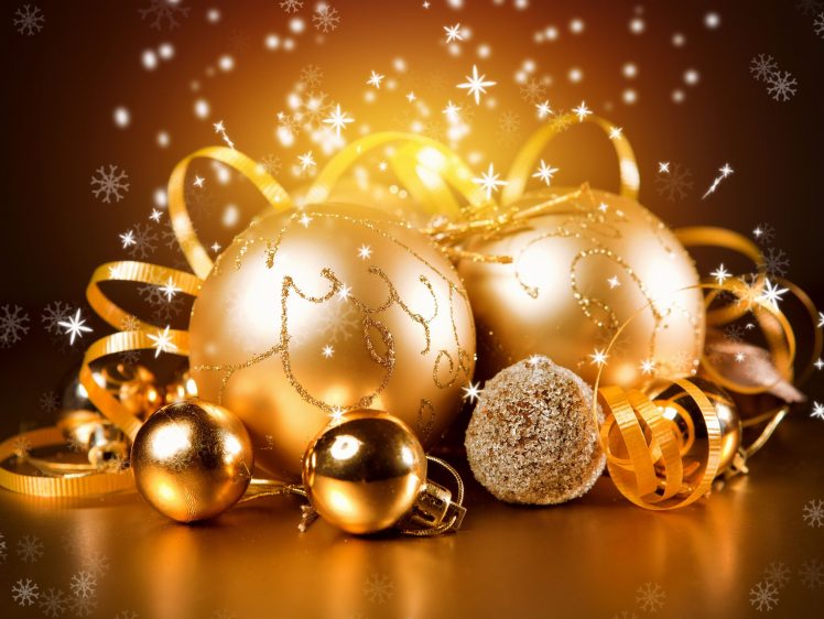 gold, New Year, Christmas HD Wallpaper Desktop Background