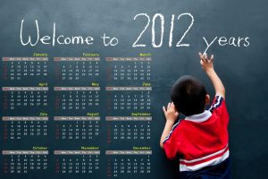 blackboards, Calendar, Happy, New Year
