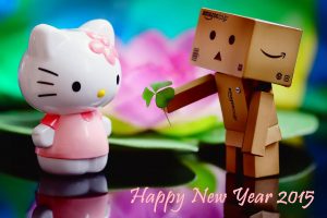 new Year, 2015, Holiday, Danbo, Hello, Kitty