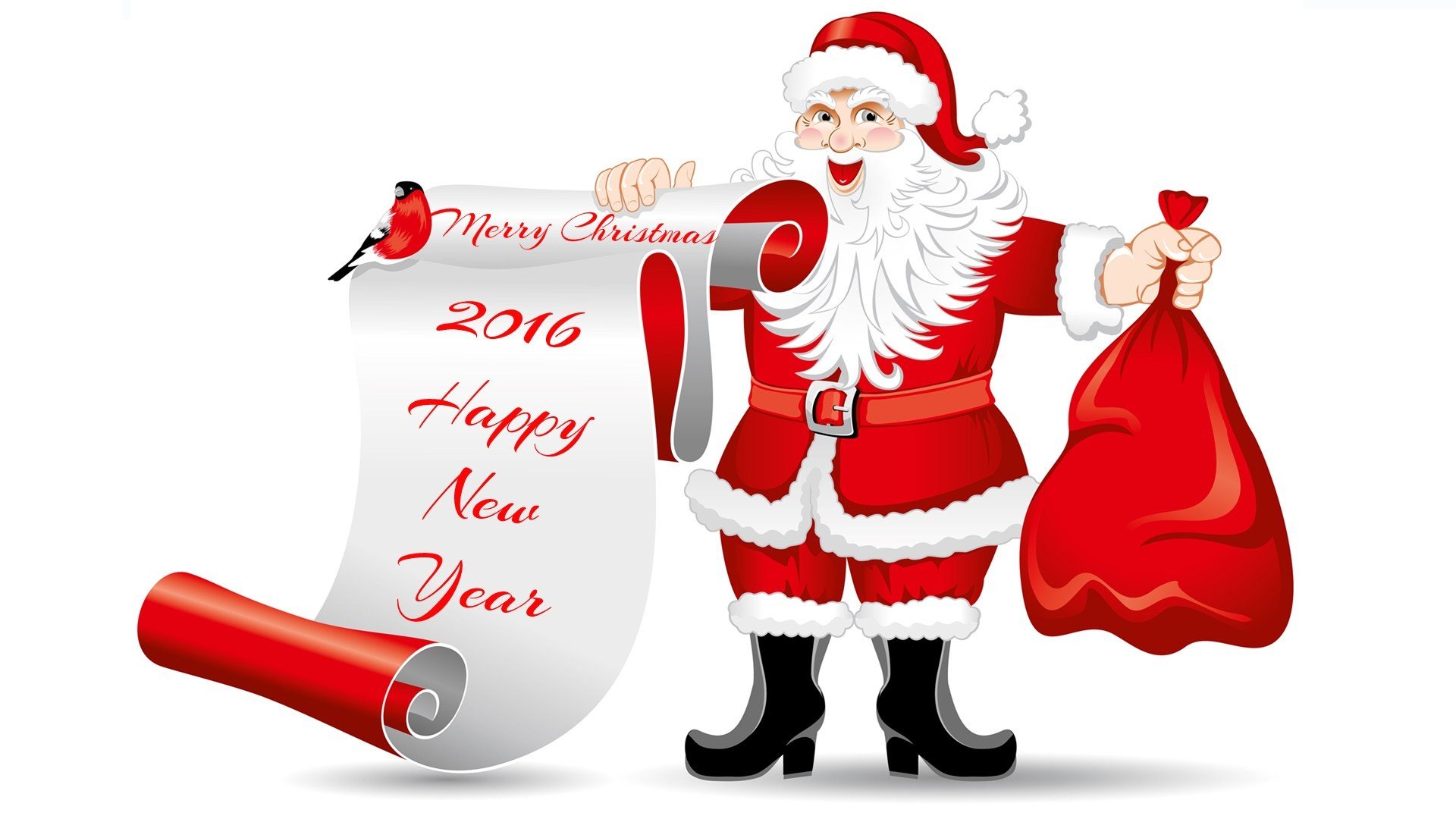 2016, New Year, Holiday, Seasonal, Christmas Wallpaper
