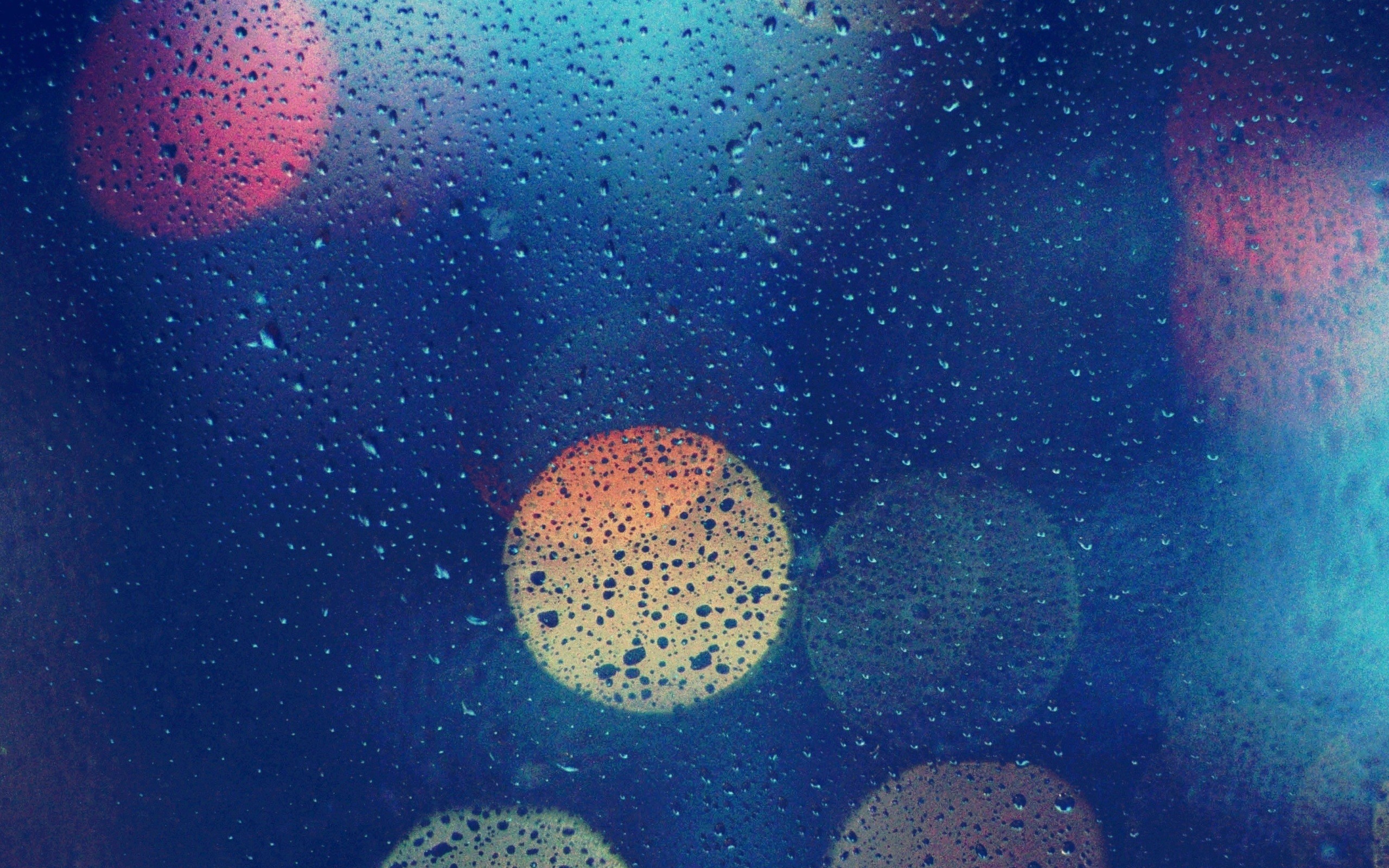 bokeh, Water on glass Wallpaper