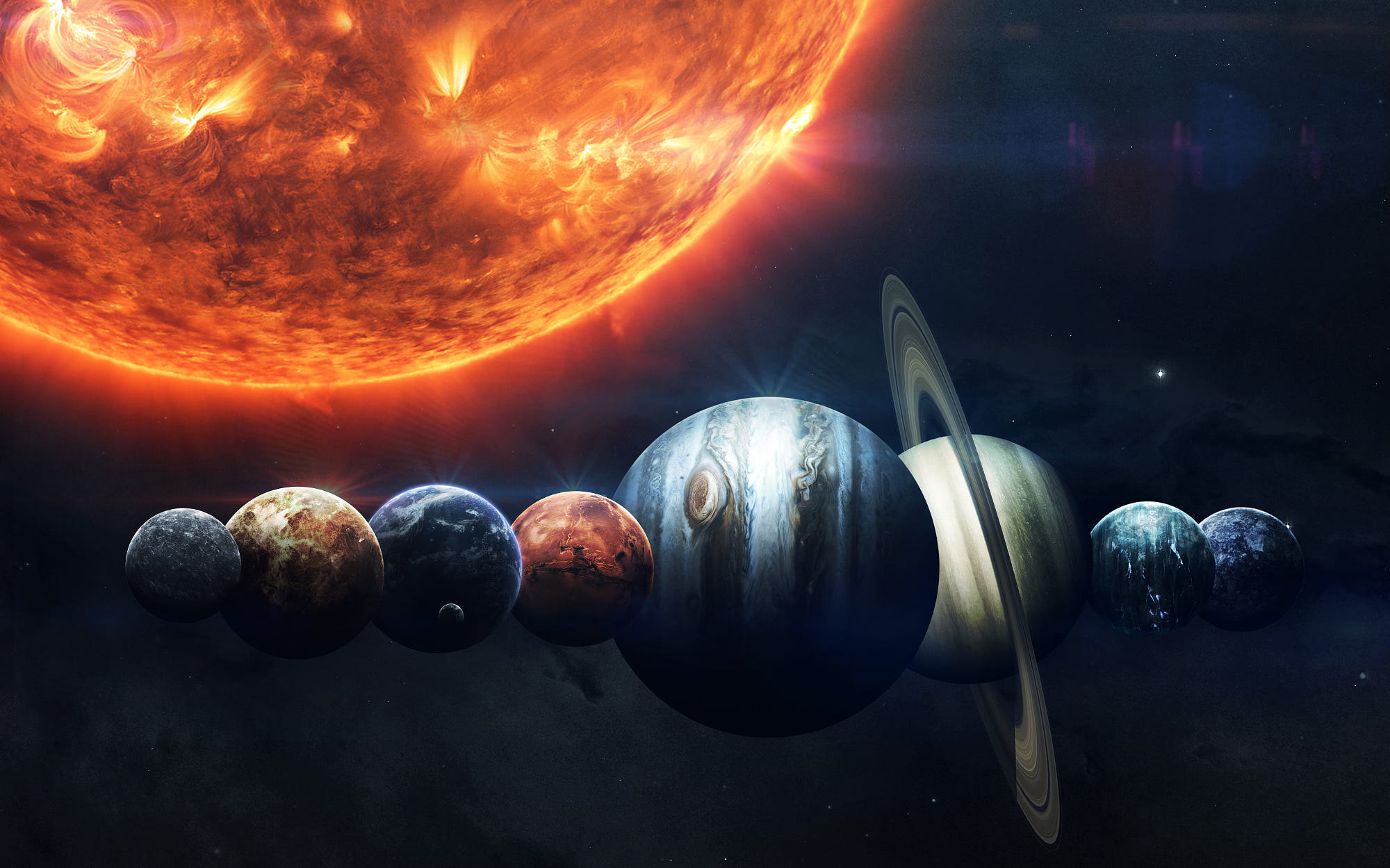 Earth, Mars, And Others. Science Fiction Space Wallpaper, Incred Wallpaper