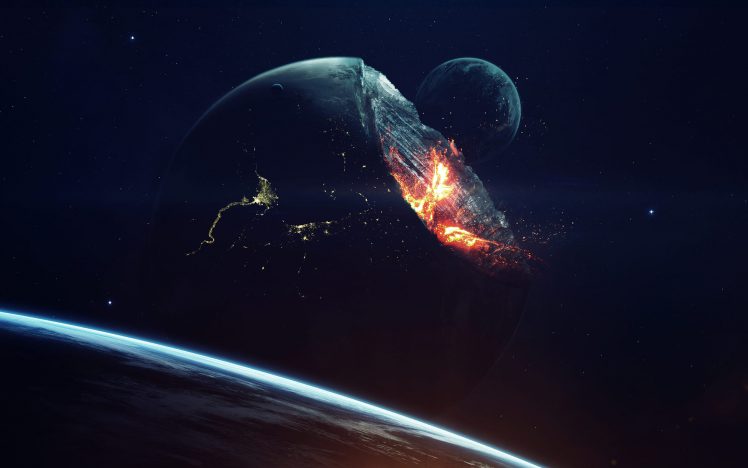 Planet Explosion. Apocalypse. End Of The Time. Science Fiction A HD Wallpaper Desktop Background