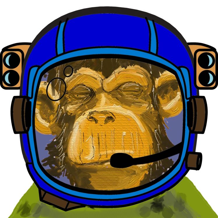 monkey, Spacesuit, Digital art HD Wallpaper Desktop Background
