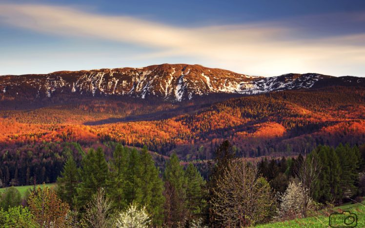 mountains, Landscape, Sunlight, Poland, Spring, Nature, Sunset HD Wallpaper Desktop Background