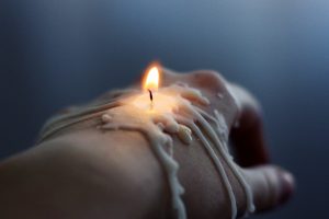 fingers, Closeup, Photography, Depth of field, Candles, Fire, Burning, Wax, Melting, Simple background