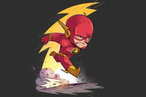 Flash, Chibi, Thunder, The Flash, DC Comics