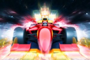 F1 Bolide With Light Effect