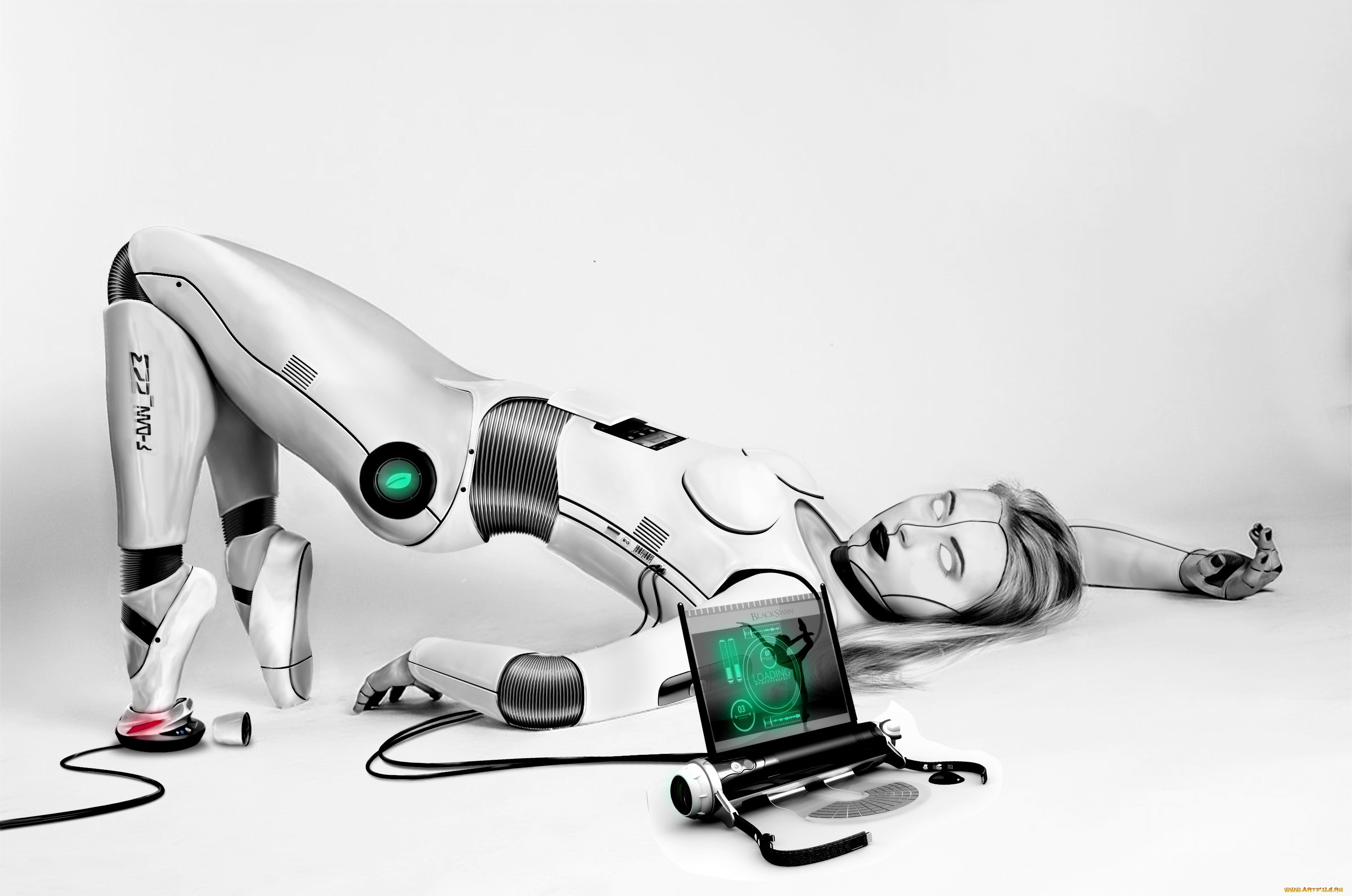 robot, Science fiction, Machine, Digital art Wallpaper