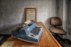 old, Abandoned, Typewriters