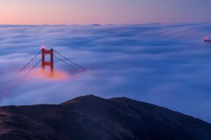 landscape, Bridge, Mist, Golden Gate Bridge, San Francisco Bay