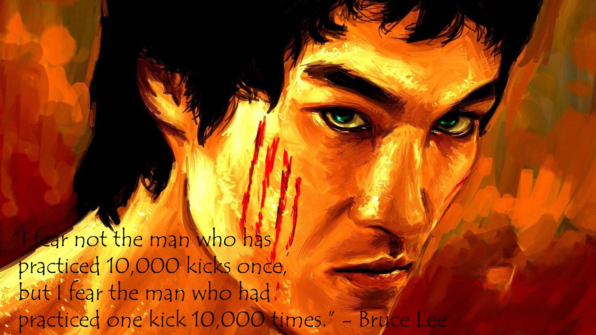 Bruce Lee, Quote Wallpaper